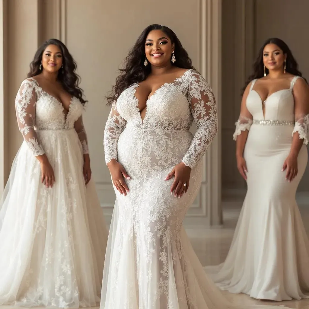 plus size wedding dress
